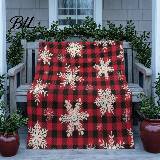 Rustic Farmhouse Autumn Home Accessories Halloween Patchwork Throw Blanket, 90s Vintage Plaid Tapestry with Ghost Pumpkin Bat, Cozy Retro Decor