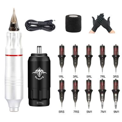 Беспроводной комплект машинки для татуировки, съемный блок питания постоянного тока, режущий провод и дым-машинка «все в одном»