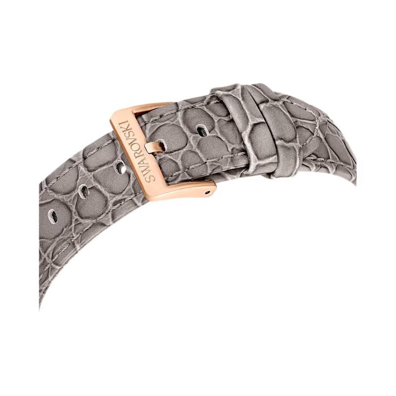 Swarovski Octea Chrono Series Watch Quartz Movement Leather Strap 42.6*37mm Gray Dial Women watches 5671153