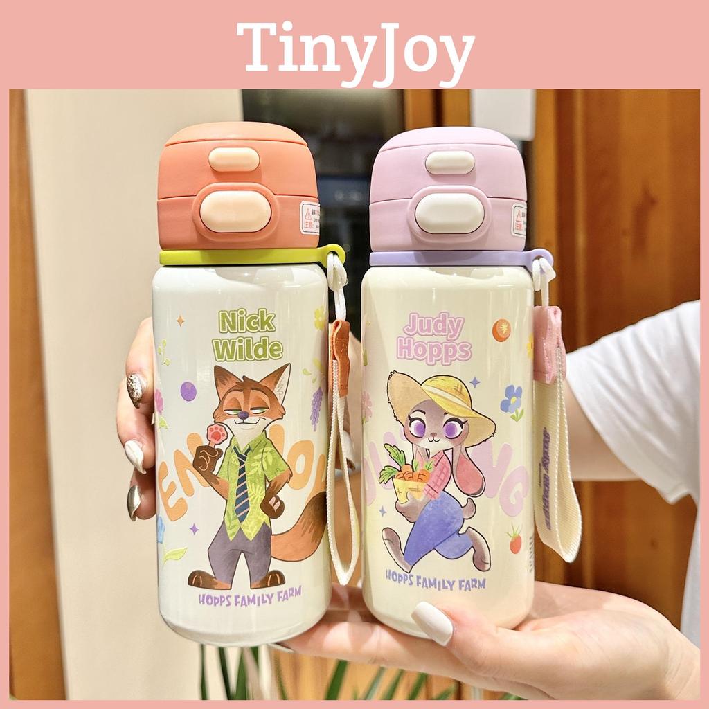Термобутылка Judy Zootopia с крышкой-поилкой и замком, для путешествий и в подарок