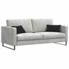Sofa Cushions 2 pcs Black 50 x 30 cm Cord Fabric