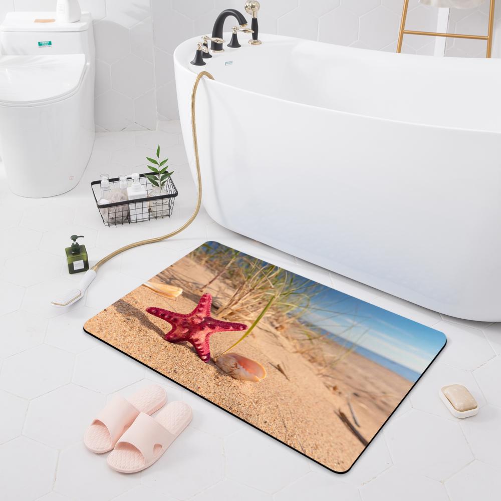 Впитывающий нескользящий коврик для ванной комнаты, дверной коврик, туалетный пол, душевая комната, коврик для ванны, кухонный коврик