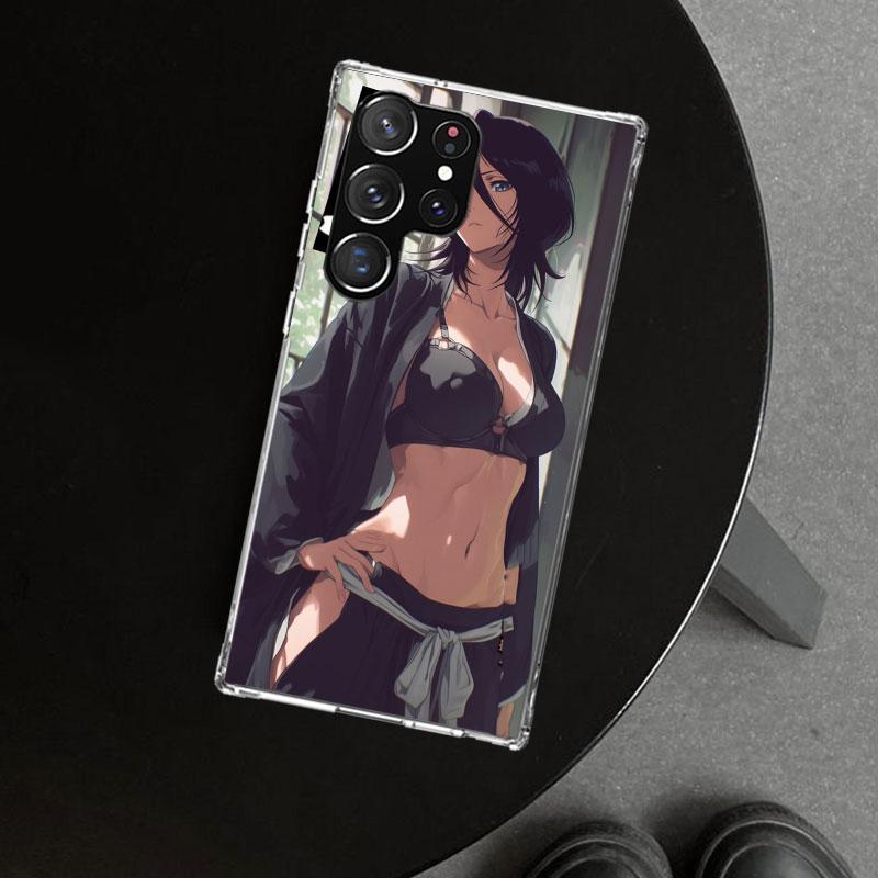 Чехол для телефона Bleach Кучики Рукия для Samsung Galaxy S26 S25 Edge S24 S23 Ultra S22 Plus S21 FE S20 + Художественный персонализированный Fundas