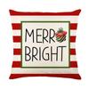 New Christmas Pillow Case Festive Festive Polyester Printed Cushion Home Living Room Sofa Cushion