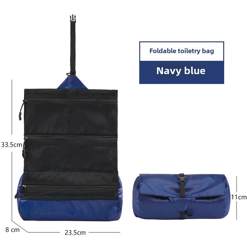 Роскошная мужская дорожная косметичка - водонепроницаемая, большой вместимости, ромбовидной формы, дизайн с разделением сухого/влажного содержимого