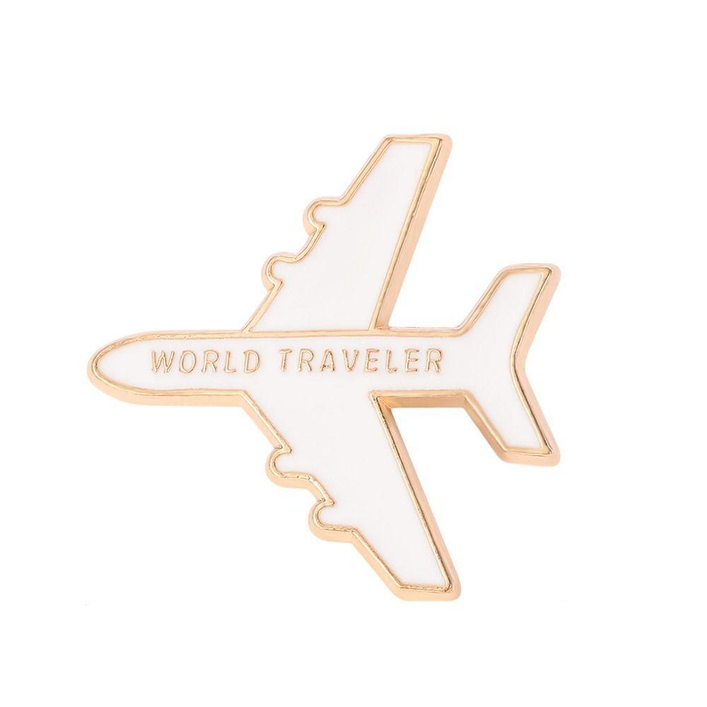 Мультяшный самолет, значок на лацкан, креативная буква, брошь в виде самолета, декор для рюкзака