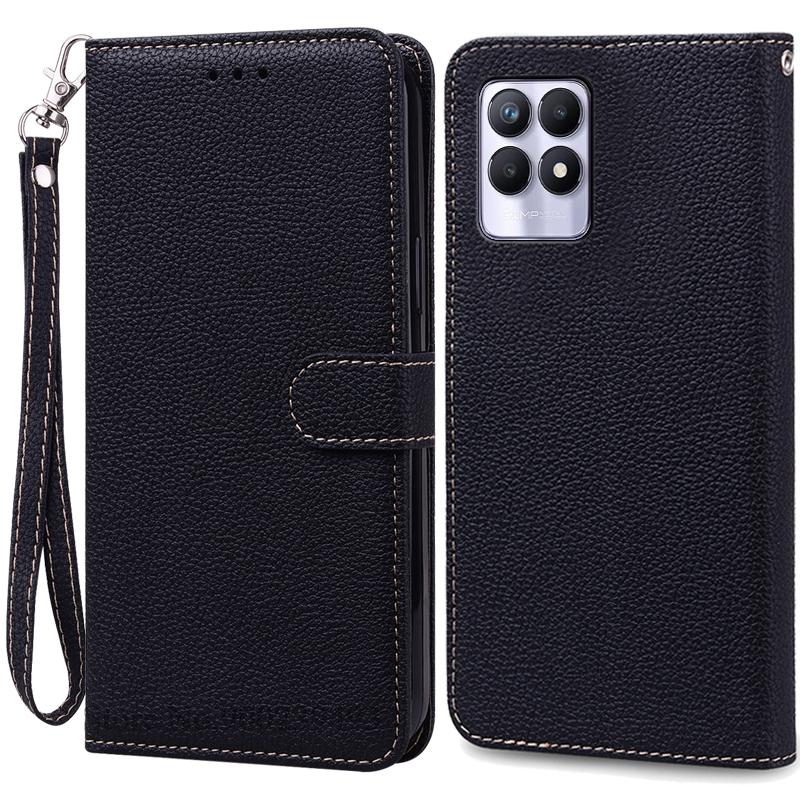 Case For Realme 8i Case Soft Silicone Wallet Flip Leather Case For Realme 8i Phone Case Realme 8 I Cover Coque Fundas