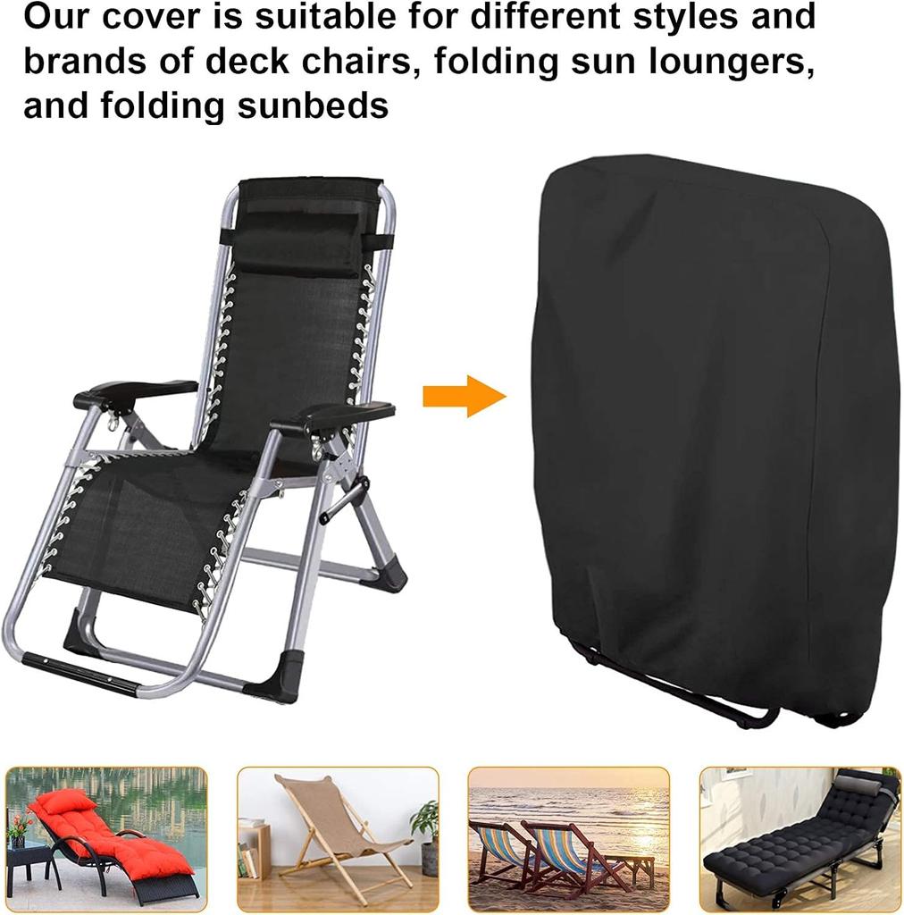 2 шт. складной чехол для стула водонепроницаемый чехол для шезлонга на открытом воздухе чехол для откидывающегося кресла на патио чехол для садовой мебели с сумкой для хранения