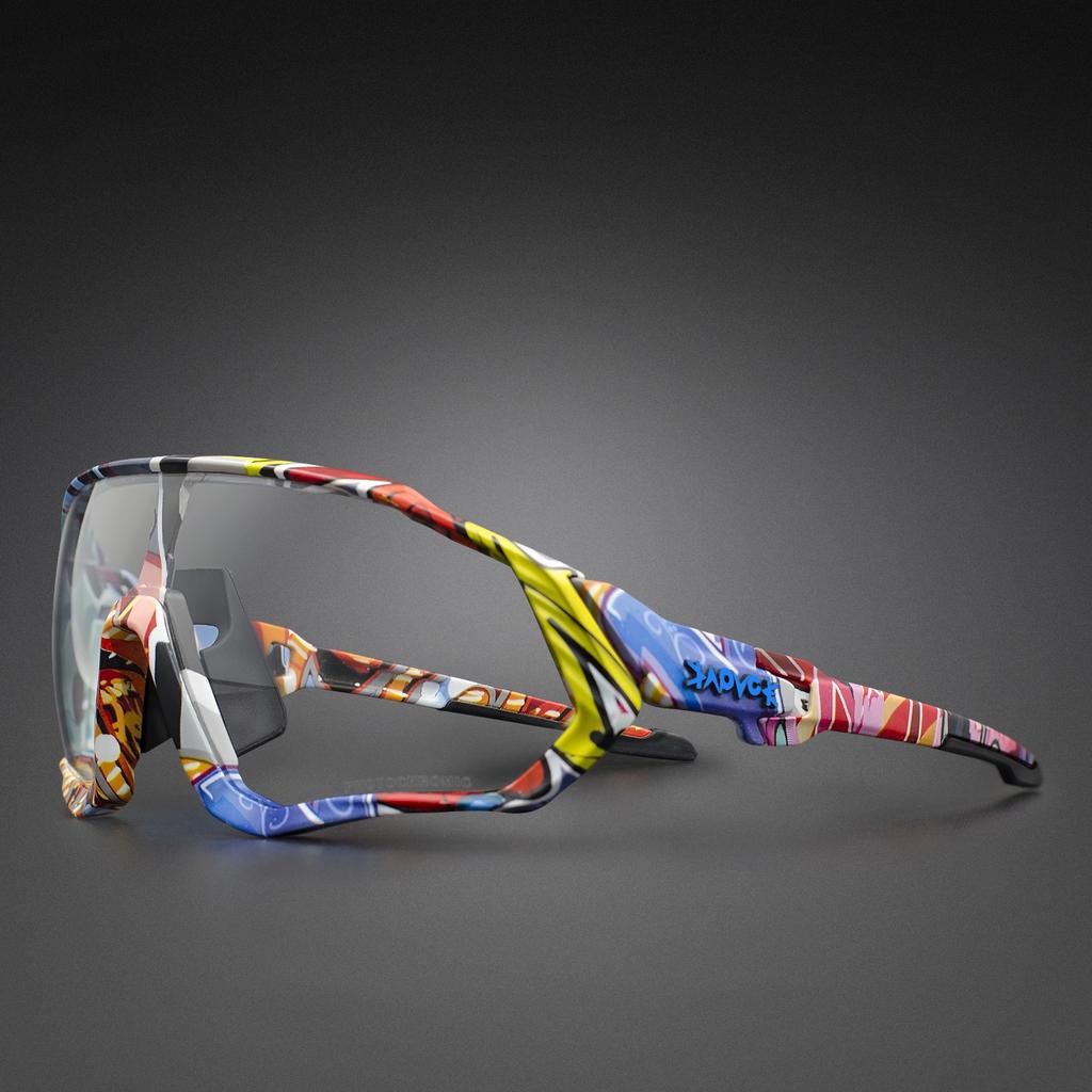 Men Women Photochromic Uv400 Road Bike Glasses Cycling Racing Goggle Bicycle MTB Sunglasses Outdoor Sport Running Riding Eyewear