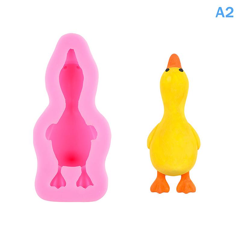 3D Силиконовая форма в виде милой утки для DIY Ароматических свечей, Гипса, Мыла, Полимерной глины, Смолы, Ручной работы, Форма для выпечки Шоколадного торта