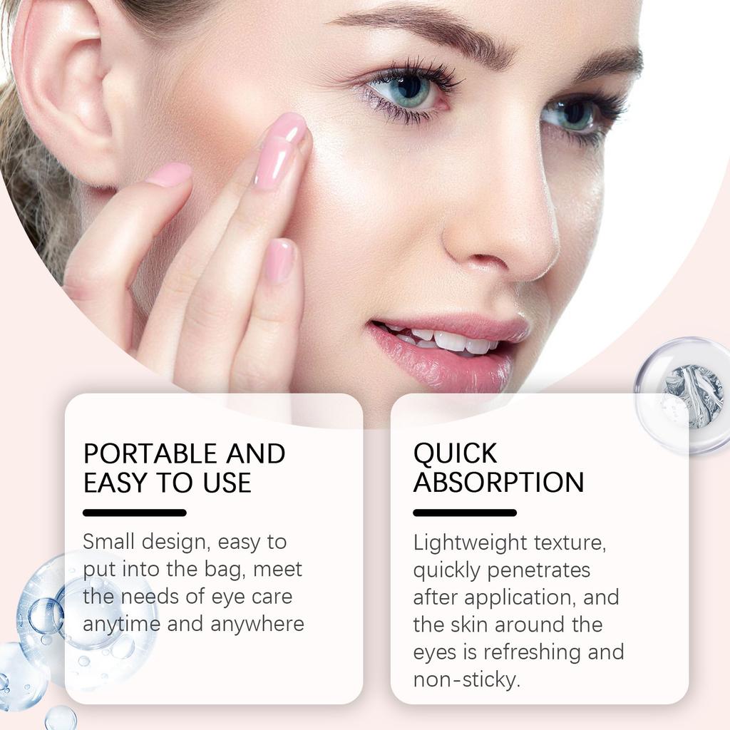 Retinol Eye Cream Stick Reduces Eye Bags, Dark Circles, And Wrinkles, Moisturizes And Tightens The Skin Around The Eyes, And Is Gentle And Delicate.