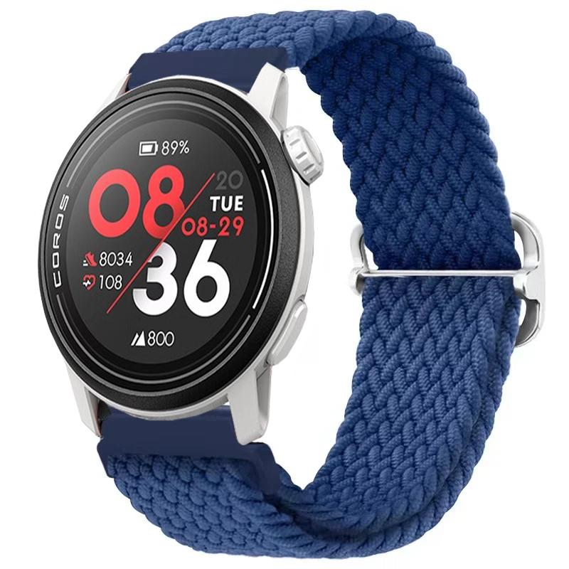 Нейлоновый плетеный ремешок 20/22 мм для COROS APEX 4/PACE Pro/4 3 2 Регулируемый браслет для CMF Watch 3/2/1 Pro Suunto Race 2/S/Run