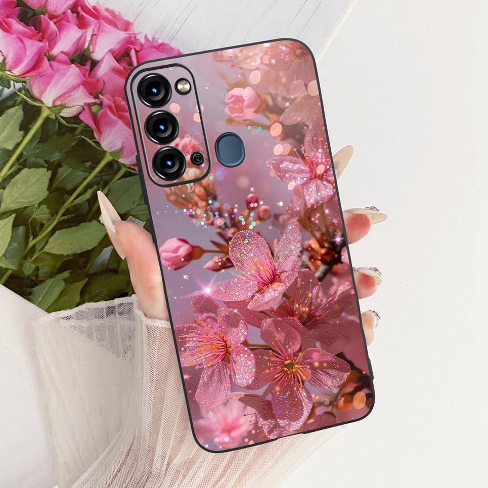 Soft Clear Silicone Casing For Itel Vision 3 Turbo Phone Case Vision 2S Cover Cartoon Cat Dragon Flower Butterfly Pattern Coque