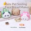Cute Bread Machine Creative Keychain,Animal Toast Keychain Stress-Relieving Accessory Exquisite Keychain Cartoon Small Gift