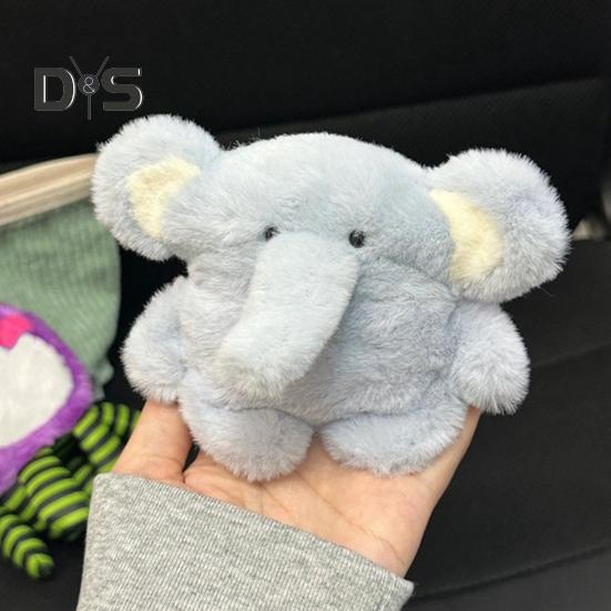 Мягкий синий чехол для наушников с изображением слона для Airpods, 3D-чехол для наушников с изображением животных из мультфильма для женщин и девочек