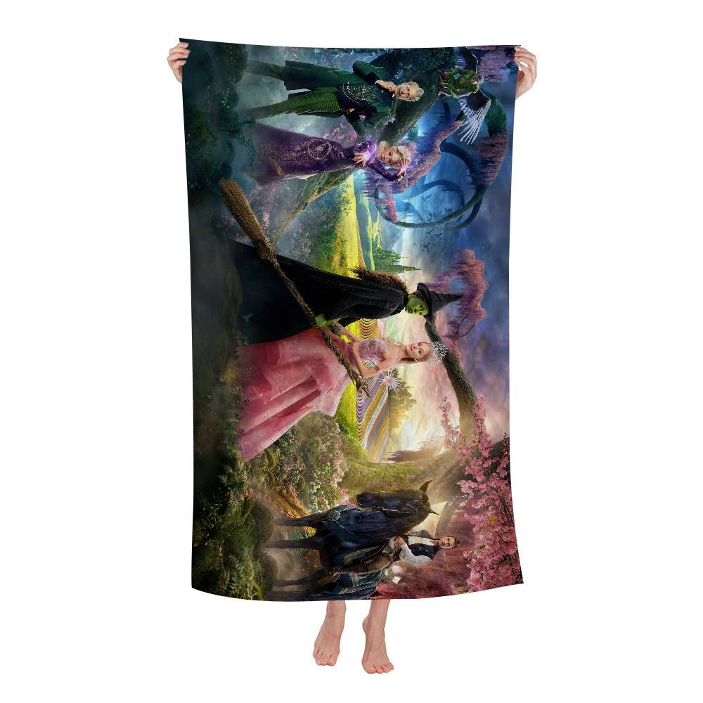 W-wicked Movie Big Microfiber Beach Towels Quick Dry Towel Sand Beach Towels Pool Towel For Travel Swim Pool Yoga