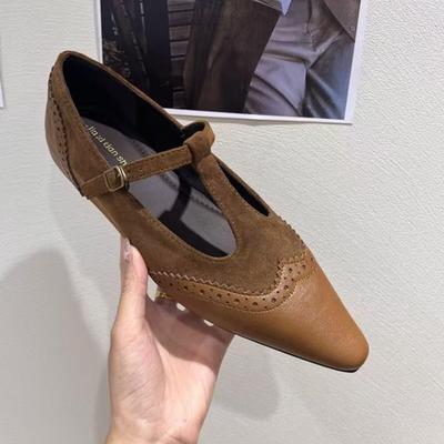 2025 Осень Женские балетки с острым носком Сексуальные неглубокие сандалии-слипоны Обувь Модные туфли-лодочки на низком каблуке Элегантные туфли для платья