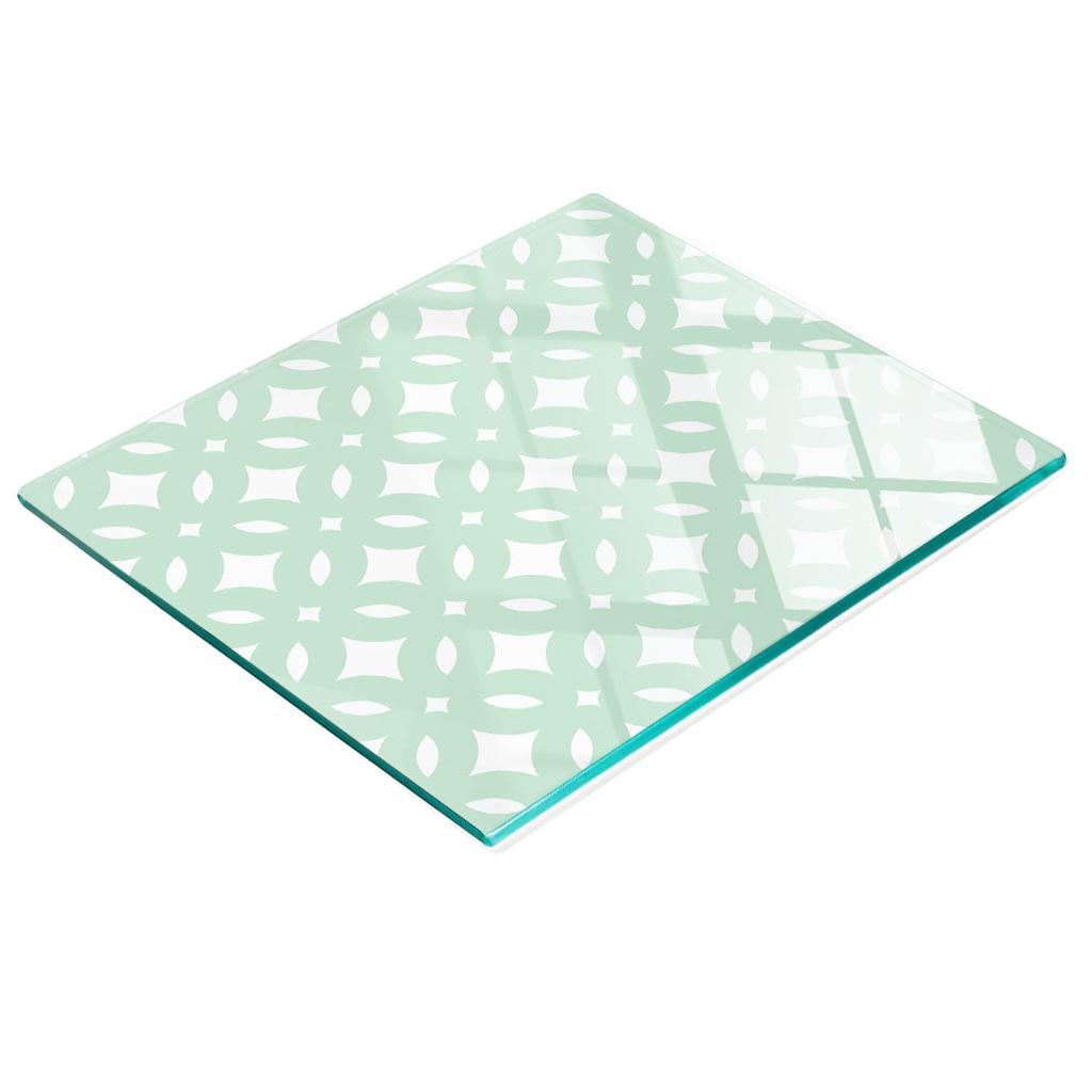 Dekoracyjna Deska Szkło Hartowane Do Krojenia Figury Geometryczne 60X52 Cm