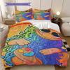Colorful Monster Hug Threepiece Set 1 Duvet Cover 2 Pillowcase Without Core Duvet Cover And Pillowcase Bedding Set Christmas Birthday Gift