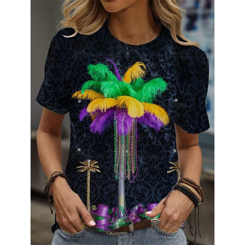 Eyes Pattern T-Shirt For Women Carnival 3D Printed T Shirts Spring Summer Casual Loose Tees Street Crew Neck Tops Short Sleeves