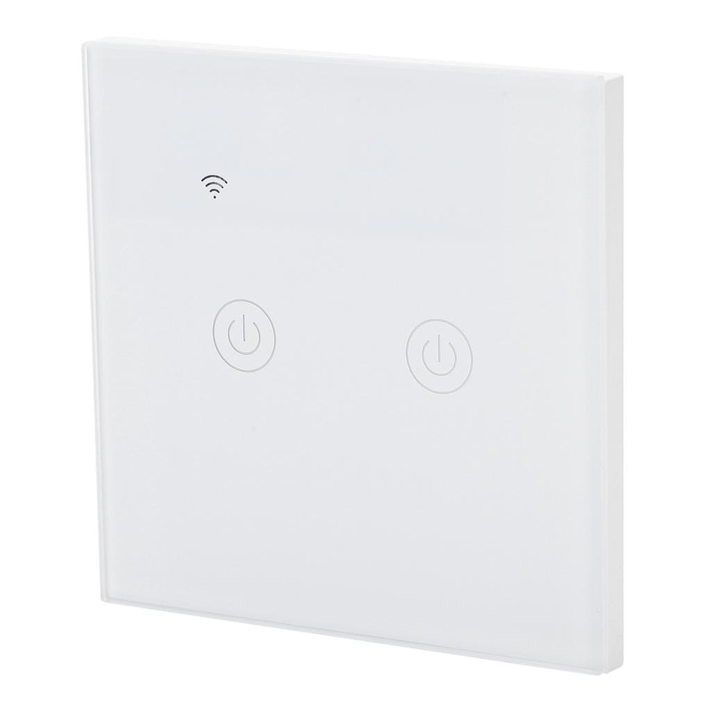 Smart Light Switch Touch Panel ABS Universal for Single   Zero Fire Wire 220‑240VAC2 Way Wifi