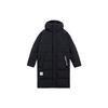 Anti 5 Series Solid Color Concealed Zip Hooded Down Jacket Men Outerwear Black AYMS113-2
