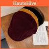 Classic Solid Corduroy Color Beret Cap With Warmth Sunshade For Winter Gift