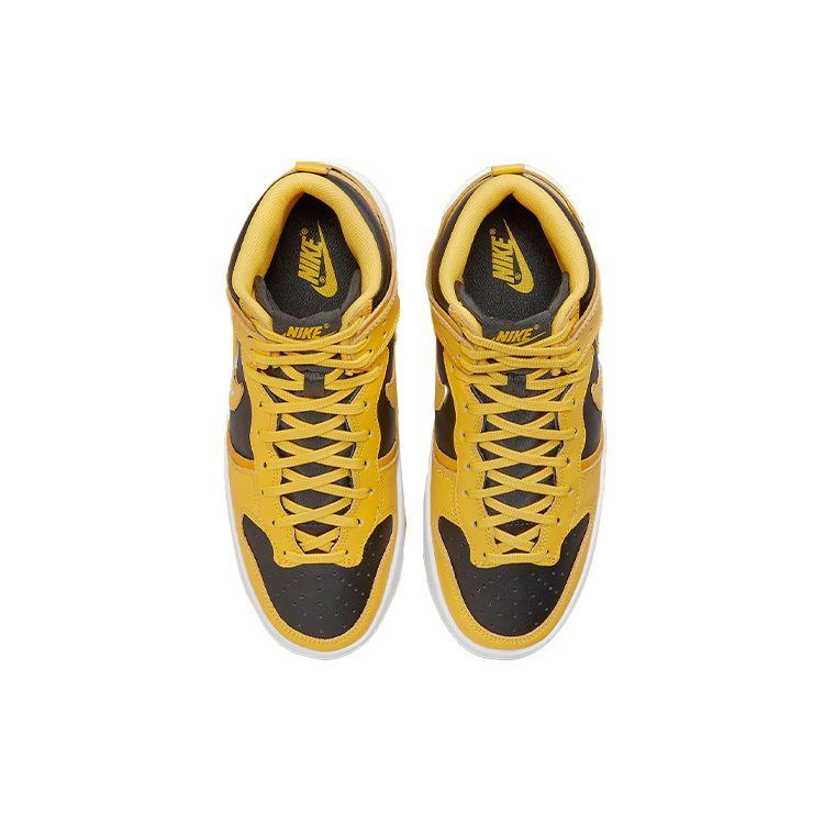 Nike Dunk High Up Goldenrod Women Sneakers Black University-Gold White DH3718-001