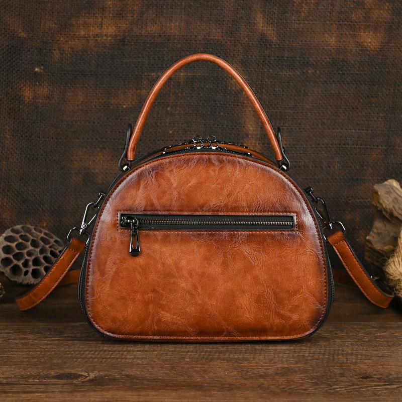 New Retro Original Senior Texture Trend Crossbody Bag - Fashionable Versatile Art Splicing and Women's Handbag