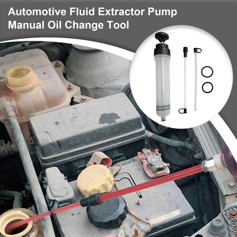 Car Oil Extractor Pump 500cc Steering Oil Suction Fluid Extractor Automobile Manual Extraction Fill Suction Syringe For Minivans