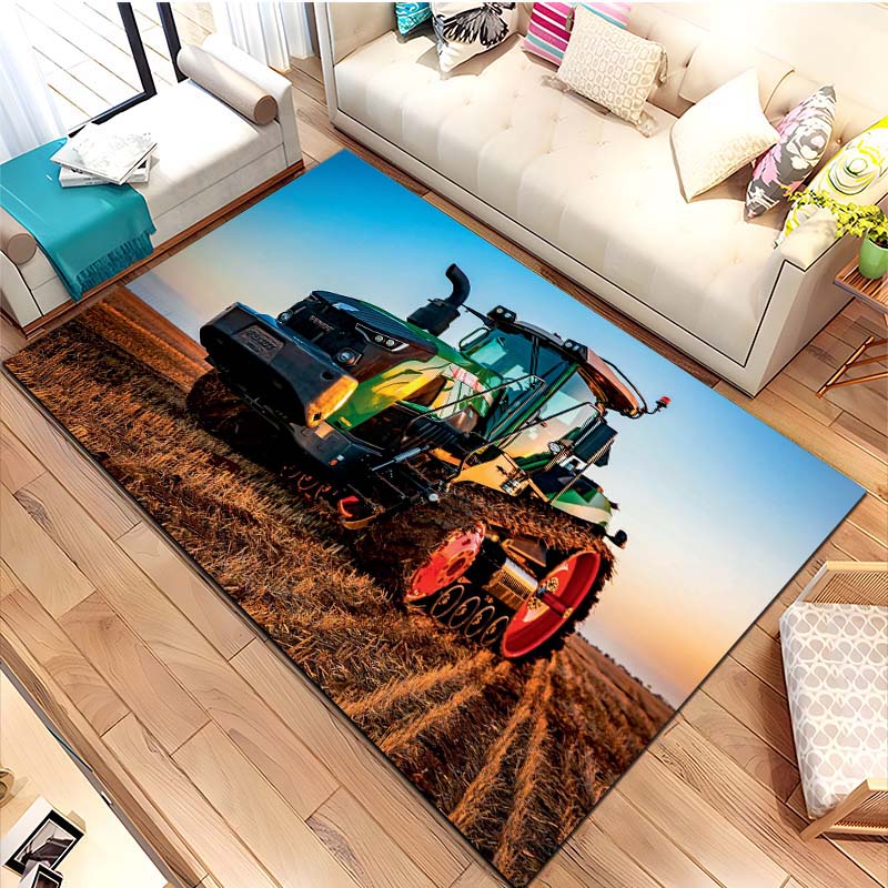 Большой трактор F-Fendt Ковер для гостиной, спальни, дивана, прихожей, домашний декор, противоскользящий коврик, ковер для зоны, коврики для гардеробной
