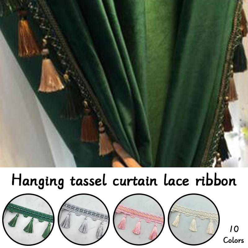 1M Tassel Lace Edging Trimming Ribbon Trim Handmade Fringe DIY Clothes Pillow Curtain Tablecloth Sofa Upholstery Decor Crafts