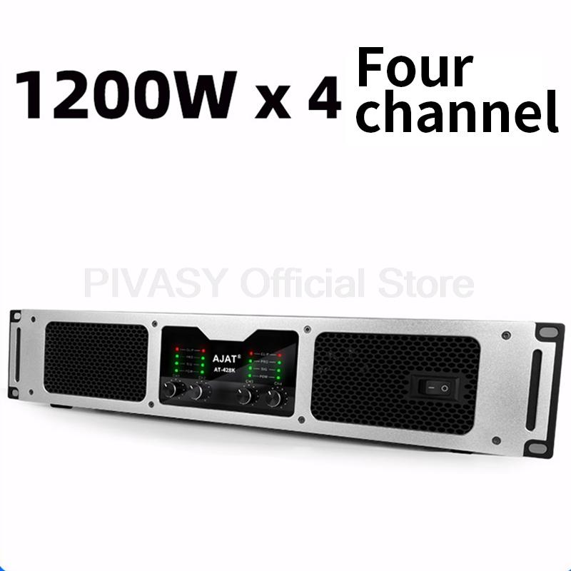 1200 Вт Мощный Профессиональный Усилитель Звука 2/4 Канальный Hi-Fi Энтузиаст Цифровой Сабвуфер Усилитель Сценический Домашний Аудио Усилитель