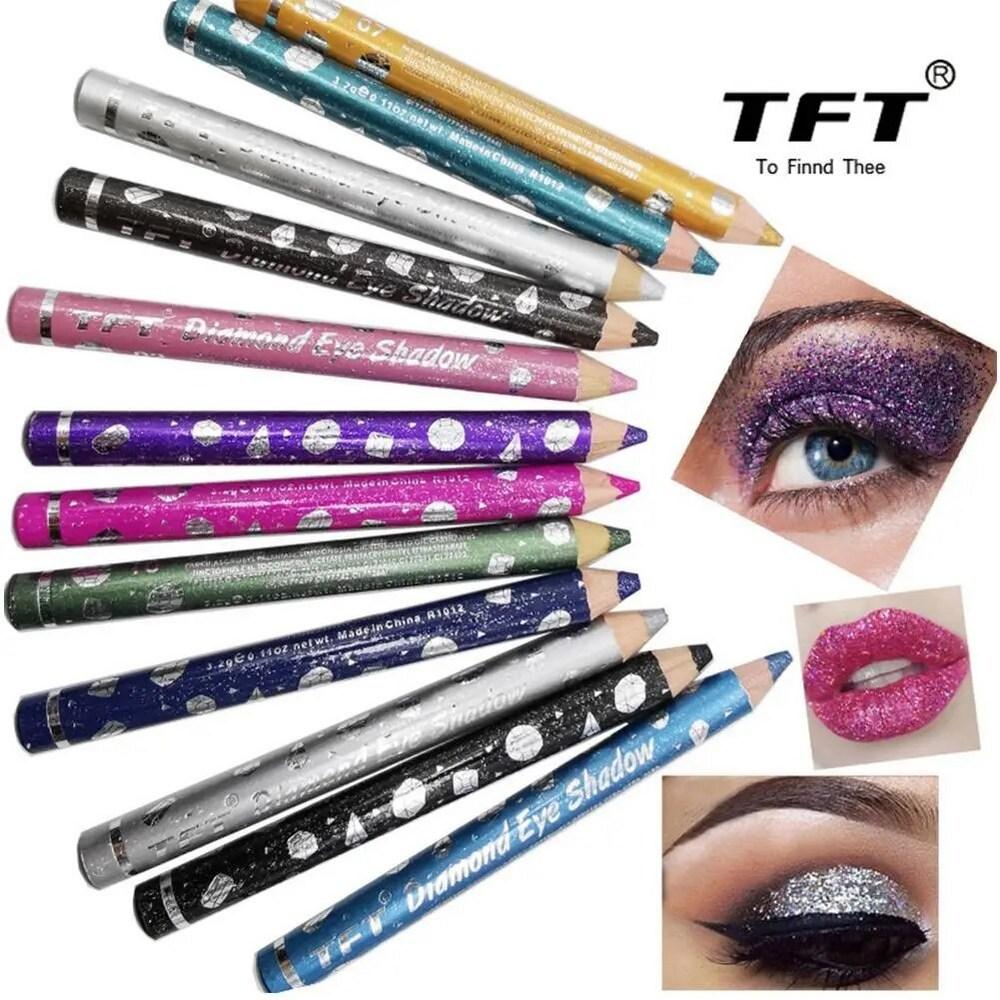 Pearlescent Eyeshadow Pen Stick Sequin Glitter Lipstick Pencil Longlasting Makeup Waterproof Silkworm, 06 F, 1 Piece, 06 F