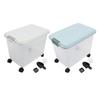 Rice Dispenser Bin 20L PP Sealed Pet Dog Food Storage Container with Wheels for Kitchen Dry Food