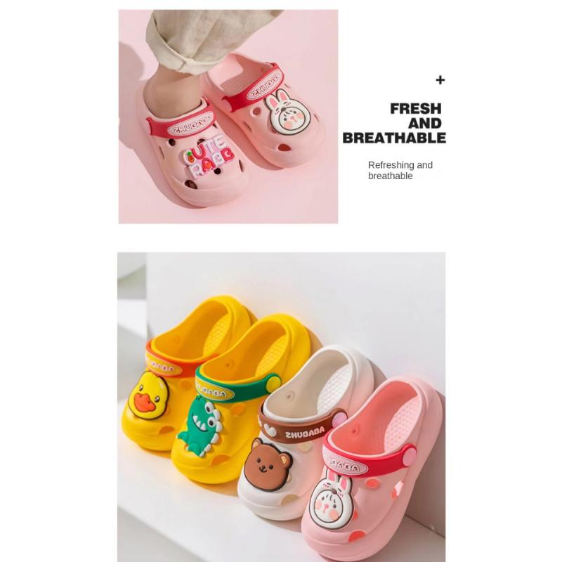 Новые летние детские холодные тапочки, домашние нескользящие удобные удобные детские тапочки с мягкой подошвой, домашние тапочки для мальчиков и девочек