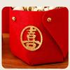 4Pcs Handle Chinese Wedding Candy Bag Big Red Wedding Candy Gift Boxs  Marriage Supplies