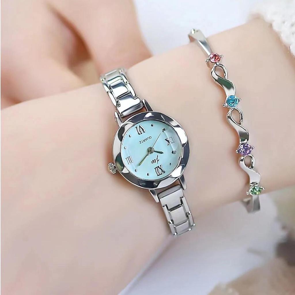 Женские простые кварцевые часы в корейском стиле - Маленький циферблат, Модные и элегантные для леди и студенток