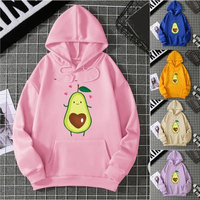 Корейская версия повседневной толстовки с капюшоном и принтом из мультфильма, свободный универсальный топ с длинным рукавом для женщин, осень