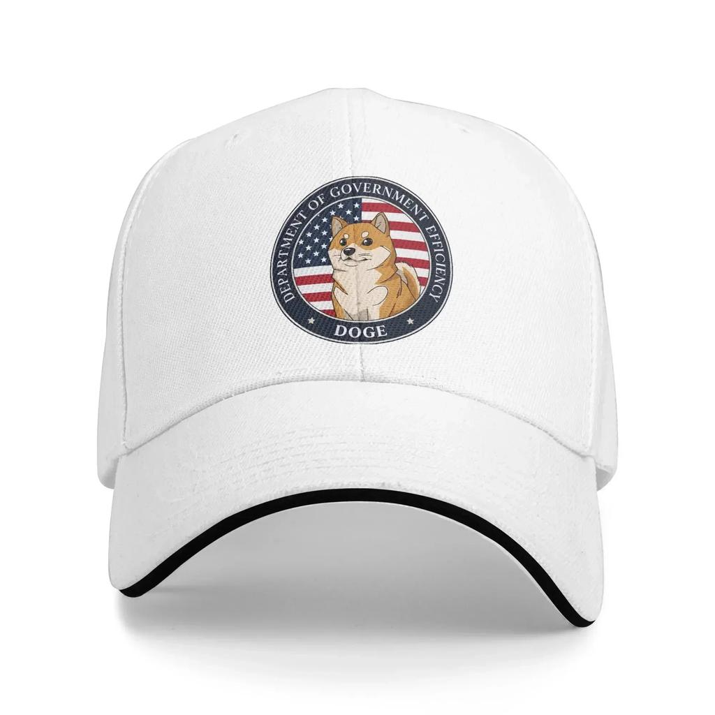 Summer Baseball Cap doge DEPARTUnisexT OF GOVERNUnisexT EFFICIENCY Wear For Unisex Trucker Cap Classic  Sun Cap Adjustable Fit