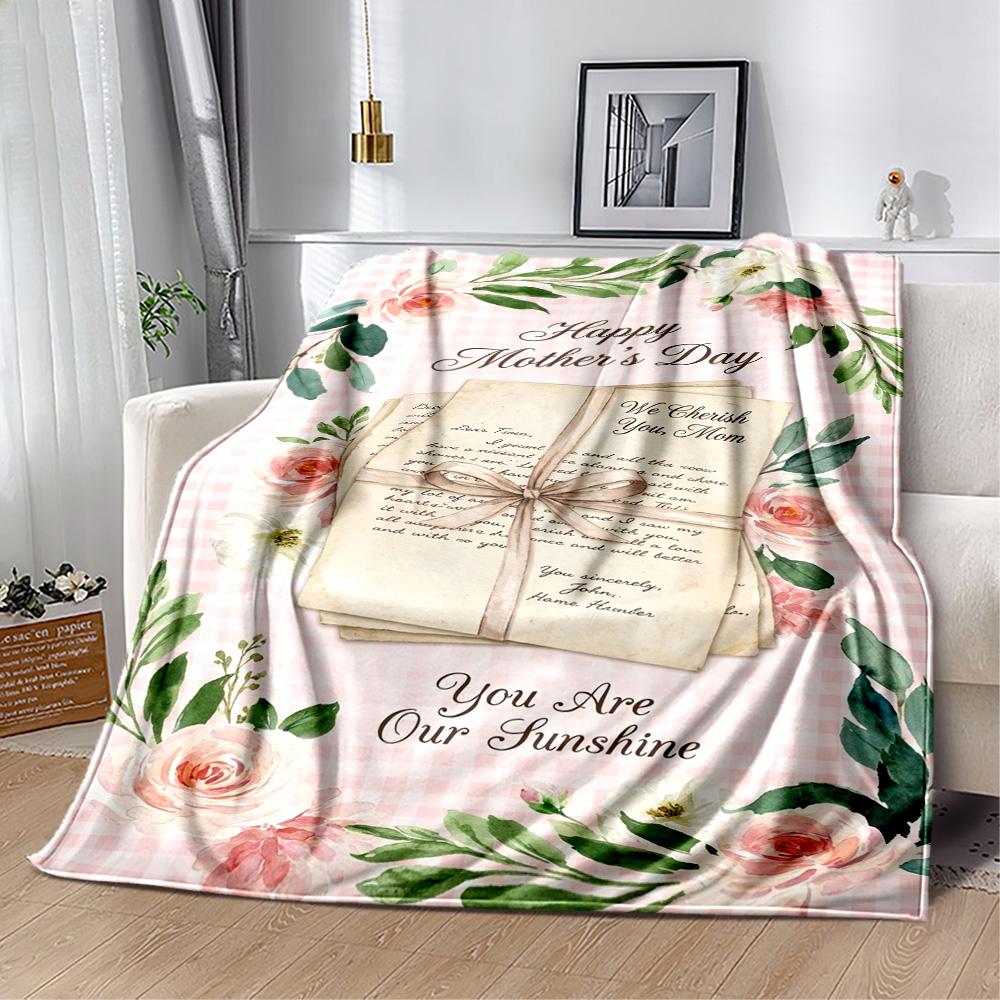 Mother's Love And Sunshine Blanket Suitable for sofas,travel, living rooms also a good gift for friends and family Suitable for all seasons.