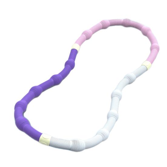 Weighted Soft Spring Hoop Waist-Friendly Foldable Fitness Hoop Portable Home Gym Men Women Adults Body Waist Slimming Exercise Equipment