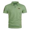 Мужская летняя рубашка поло с коротким рукавом в европейском и американском стиле, повседневная футболка большого размера с отложным воротником