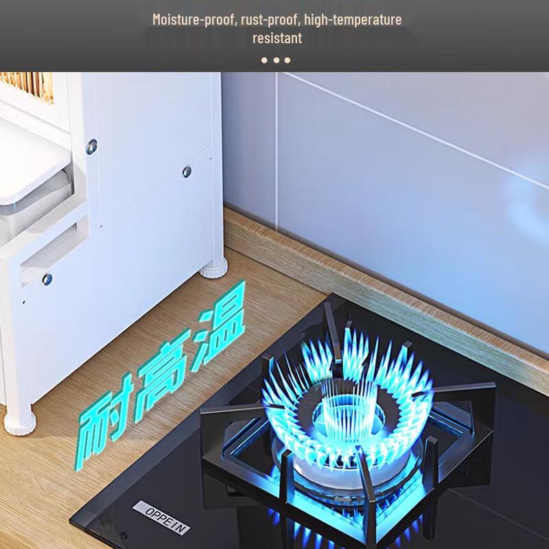 Встроенная кухонная полка для хранения с дверцами и ящиками