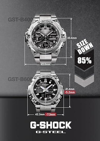 Casio G-SHOCK GST-B600A-1A6JF G-STEEL Мобильные мужские часы с Bluetooth и солнечной батареей, ЯПОНИЯ
