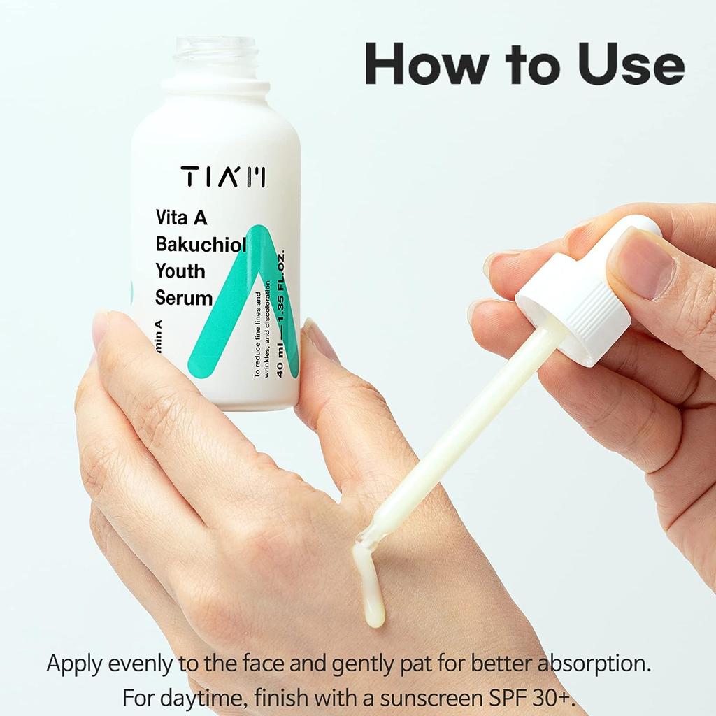 TIAM Vita A Bakuchiol Youth Serum, Антивозрастная сыворотка для лица от морщин 40мл