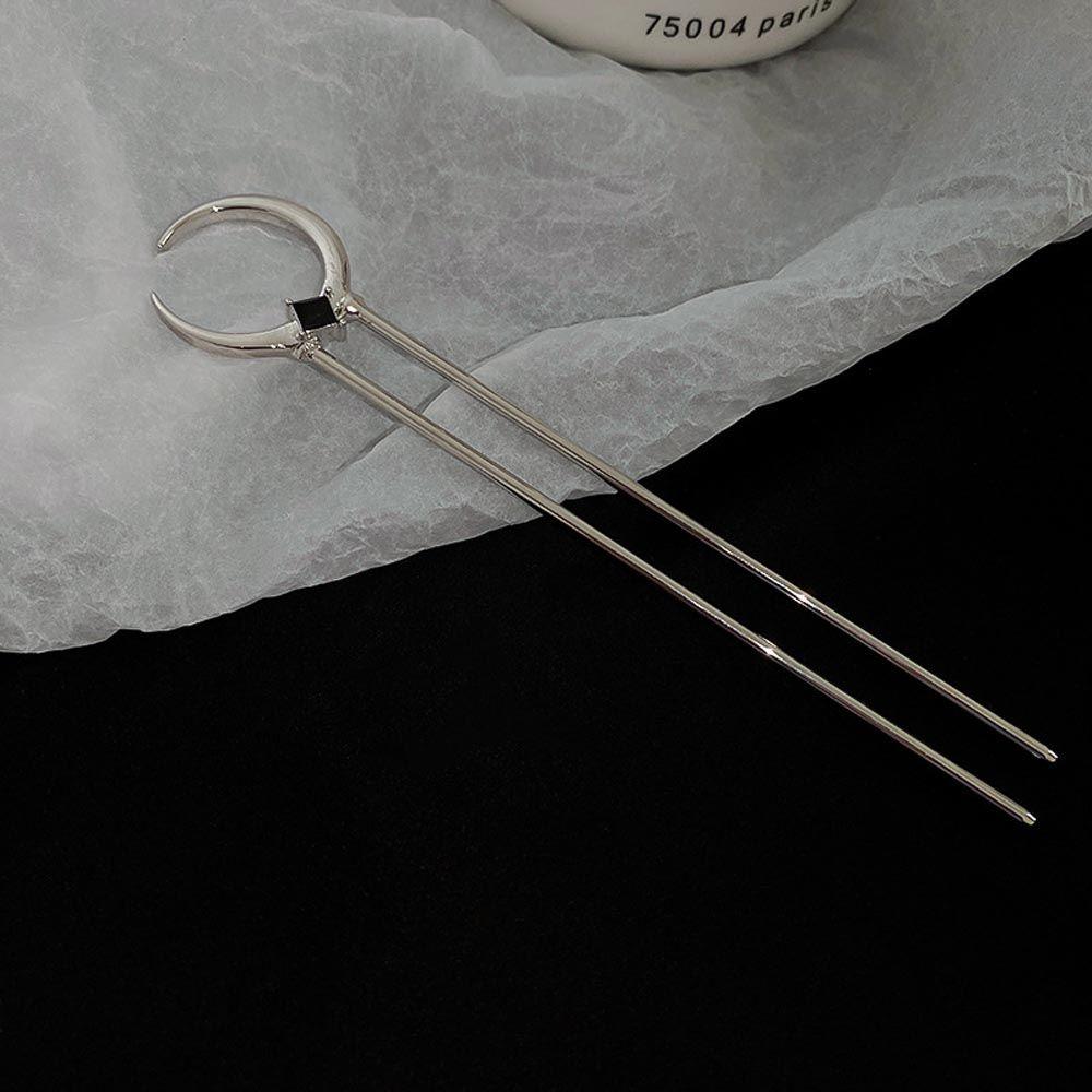 Свадебная палочка для еды, инструменты для укладки волос в виде Луны, китайская вилка для волос, корейские заколки Hanfu, женские палочки для волос