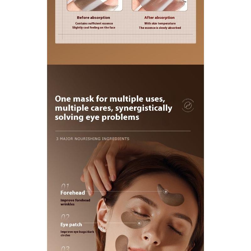 Пептид змеиного яда Маска для глаз против морщин Увлажняющая Увлажняющая Десалинация Укрепляющая Облегчение вокруг глаз