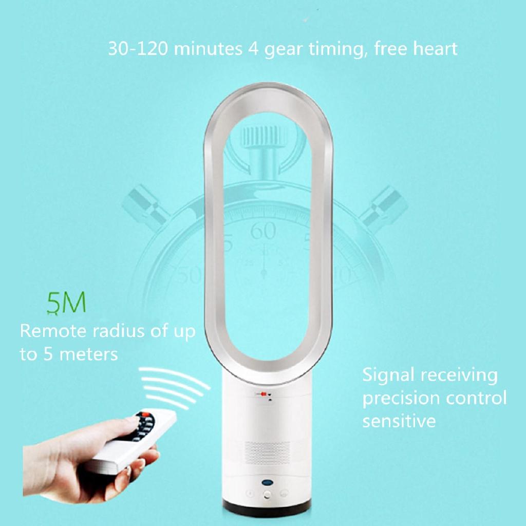 50W No-blade Fans 16 Inches Mute Bladless Floor-standing Fan Air Purifing Remote Control Home Electric Negative Ion Purifying 220V