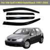 Для VW Golf 4 MK4 Hatchback 1997-2003, оконный козырек, дефлектор от солнца, защита от дождя, навесы, навесы, клейкая крышка, отделка, погодные козырьки